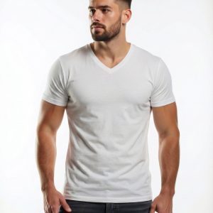 White V-Neck